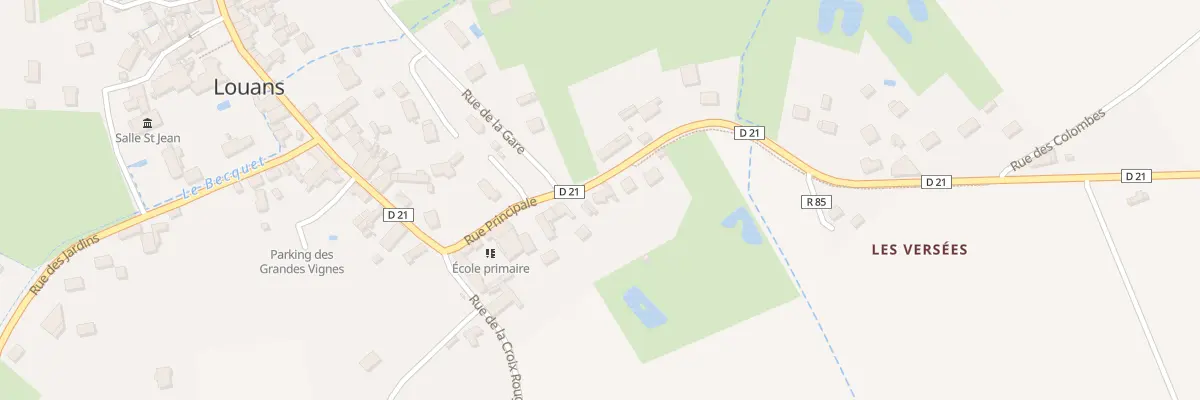 Plan du 32 Rue Principale à Louans