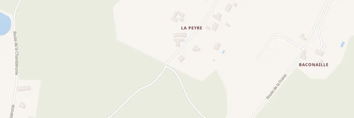Plan du 9001 La Peyre de Baconaille à Sanilhac