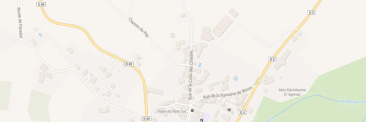 Plan du 11 Rue de la Croix des Chasses à Agonac