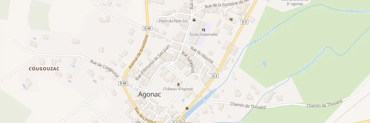 Plan du 2 Rue Salseyron à Agonac