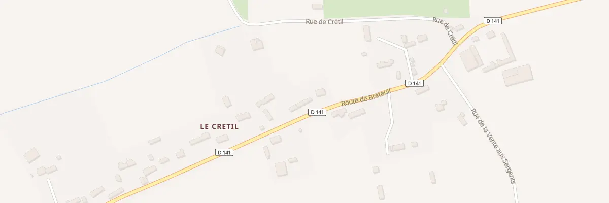 Plan du 111 Rte de Breteuil à Bois-Arnault