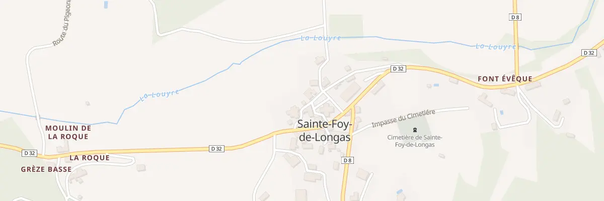 Plan du 82 Le Bourg à Sainte-Foy-de-Longas