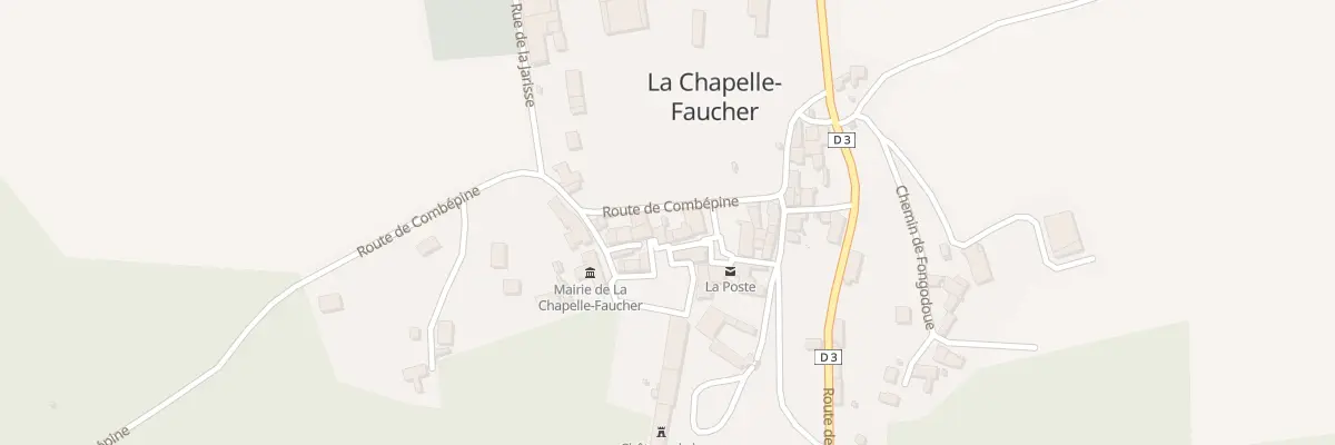 Plan du 84 Le Bourg à La Chapelle-Faucher