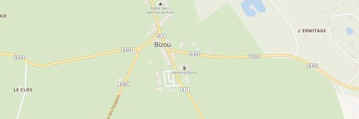Plan du 2 Rue du Bocage à Bizou