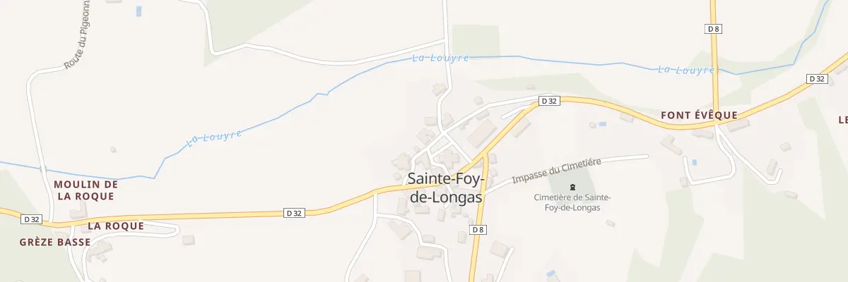 Plan du 83 Le Bourg à Sainte-Foy-de-Longas