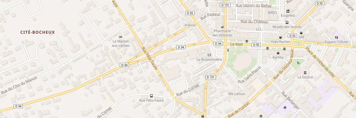 Plan du 9 Rue du Couvent à Yvetot