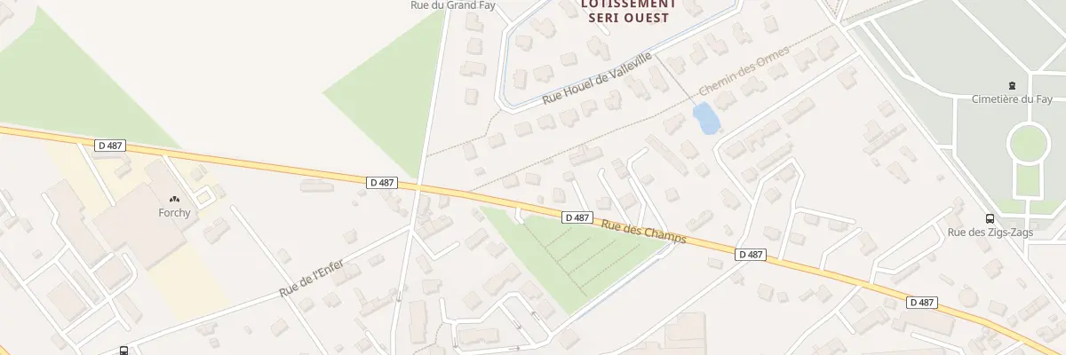 Plan du 44 Rue des Champs à Yvetot