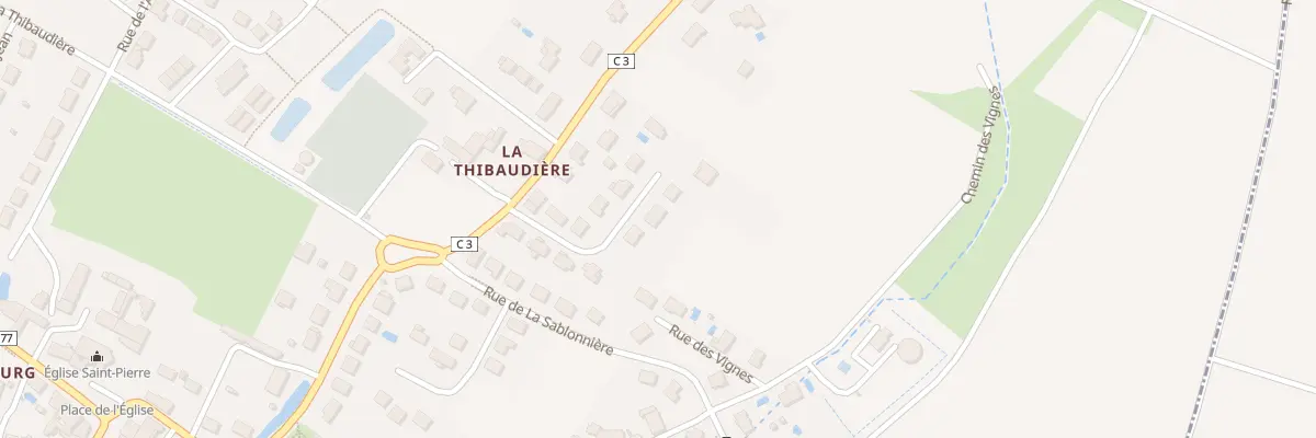 Plan du 6 Rue de la Thibaudière à Parçay-Meslay