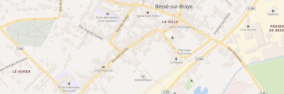 Plan du 11Q Rue Jean Jaures à Bessé-sur-Braye