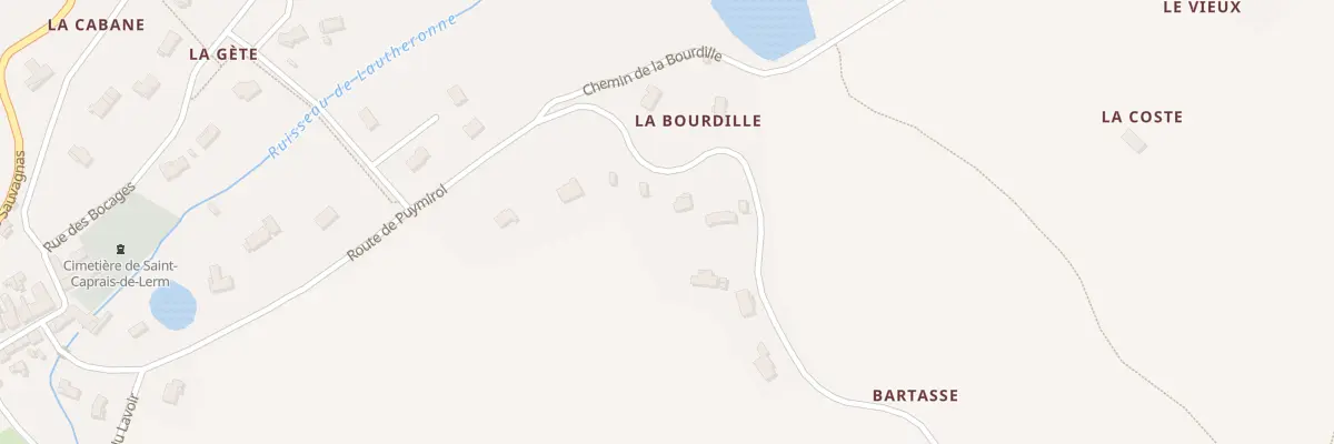 Plan du 580 Rte de Puymirol à Saint-Caprais-de-Lerm