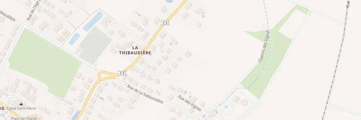 Plan du 7 Rue de la Thibaudière à Parçay-Meslay