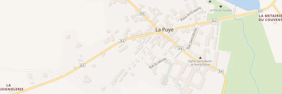 Plan du 10 Rue des Échelles à La Puye