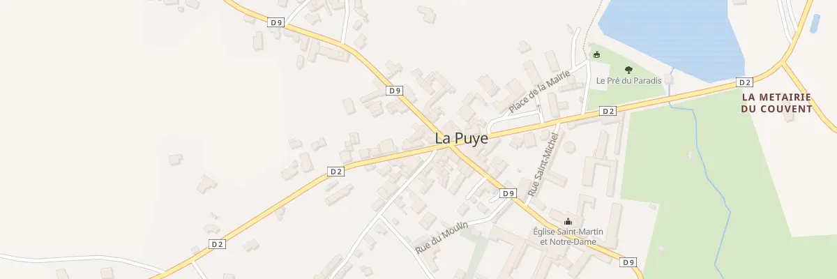 Plan du 4 Rte de Chauvigny à La Puye