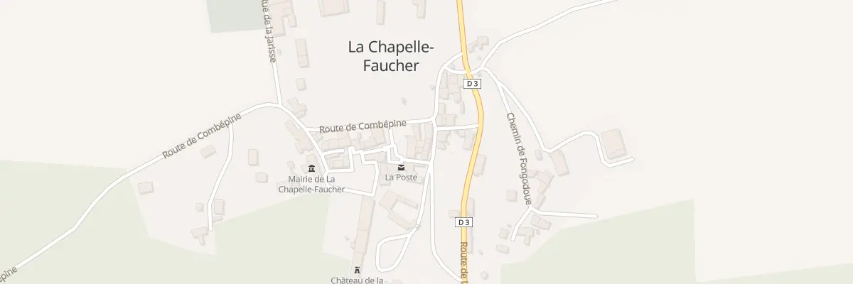 Plan du 91 Le Bourg à La Chapelle-Faucher