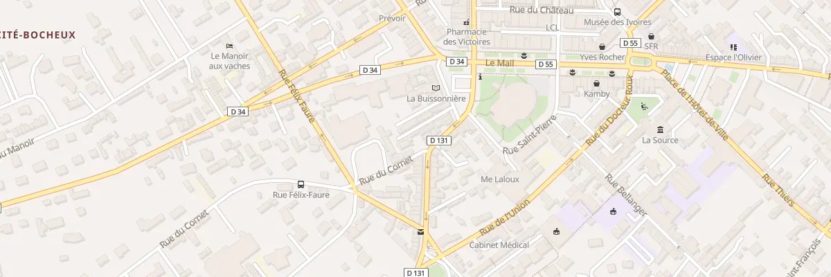 Plan du 10 Rue Ferdinand Lechevallier à Yvetot