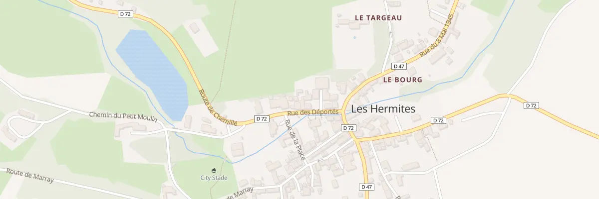 Plan du 14 Rue des Déportés aux Hermites