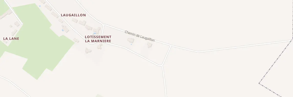 Plan du 2 Laugaillon à Ciadoux