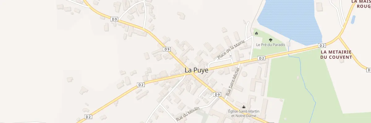 Plan du 4 Rte de Châtellerault à La Puye
