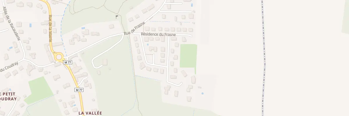 Plan du 13 Res de Frasne à Parçay-Meslay