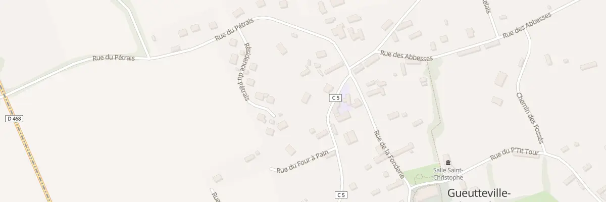 Plan du 62 Rue du Four à Pain à Gueutteville-les-Grès