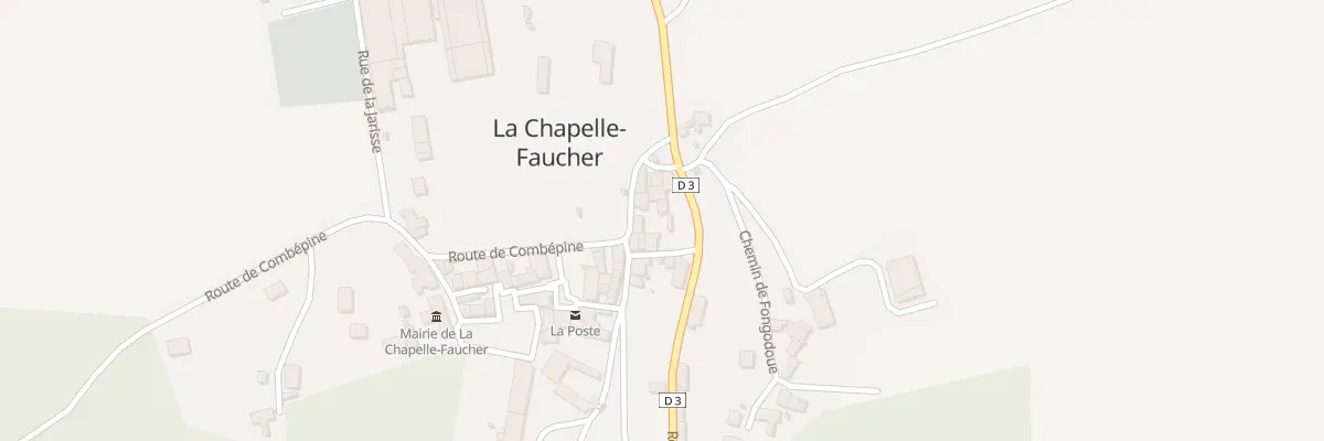 Plan du 97 Le Bourg à La Chapelle-Faucher