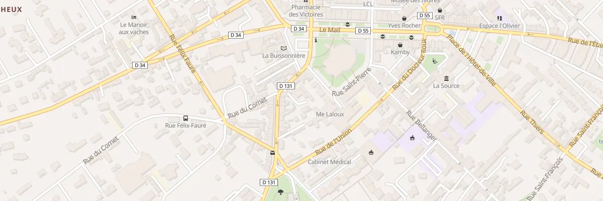 Plan du 17 Rue Ferdinand Lechevallier à Yvetot