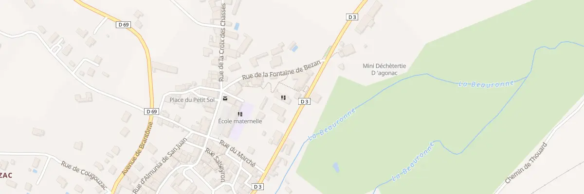 Plan du 6 Av de la Beauronne à Agonac