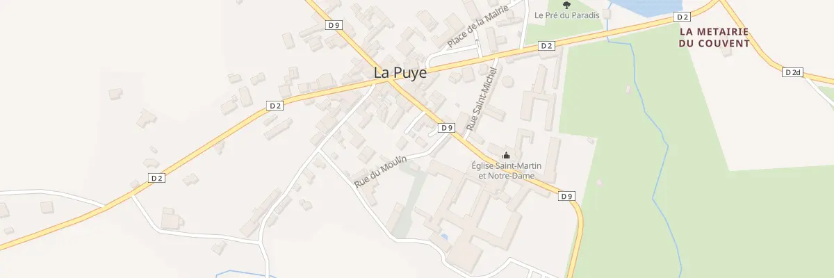 Plan du 6 Rue du Moulin à La Puye