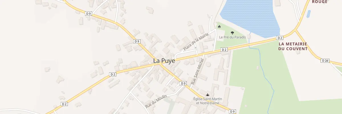 Plan du 1 Pl de la Mairie à La Puye