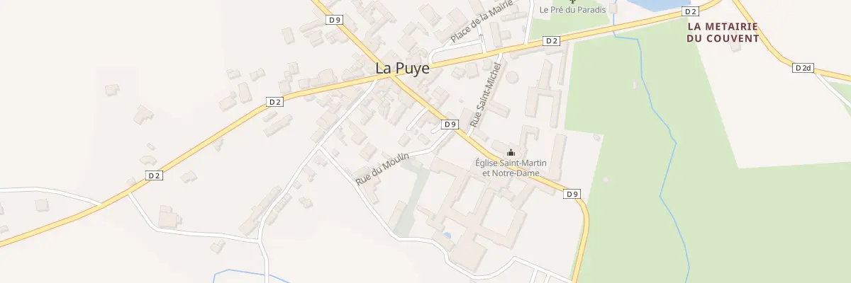 Plan du 8 Rue du Moulin à La Puye