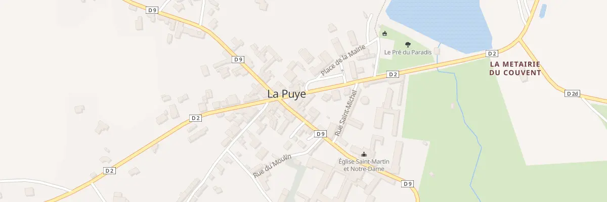 Plan du 4 Rte de Saint Pierre de Maille à La Puye