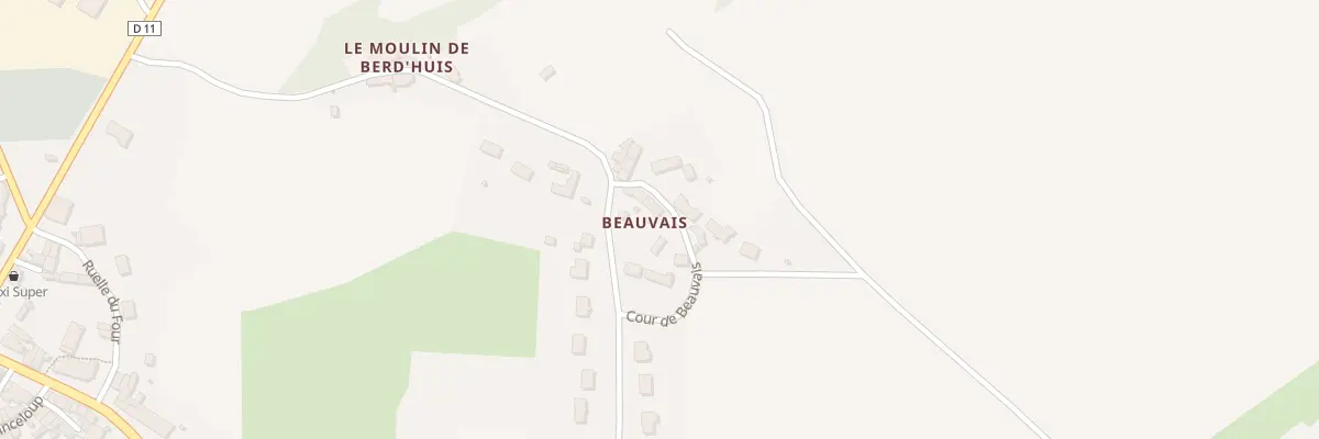 Plan du 28 Beauvais à Berd’huis