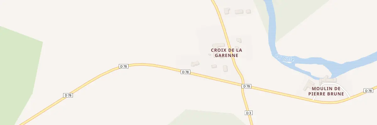 Plan du 5000 Croix de la Garenne à La Chapelle-Faucher