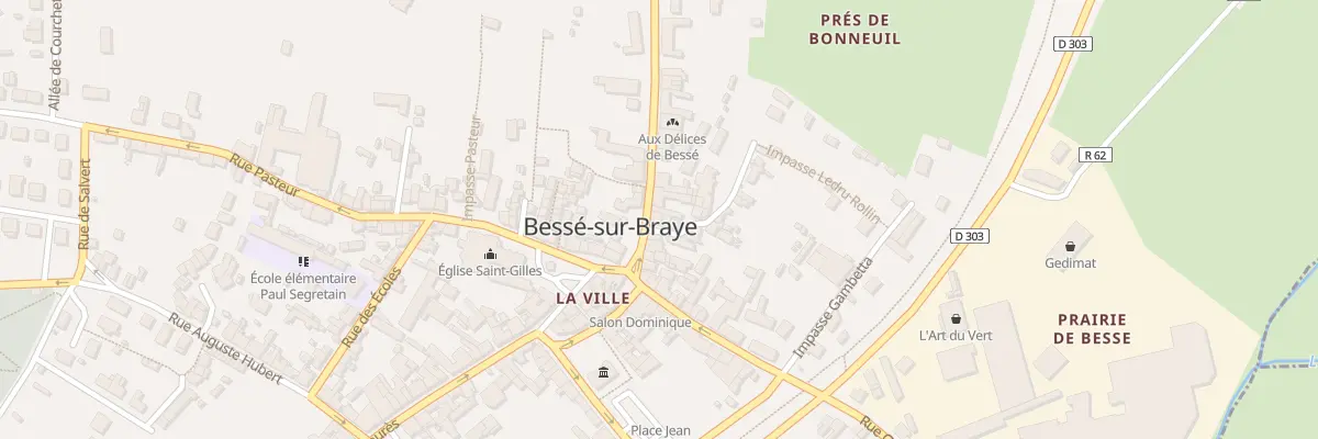 Plan du 6 Rue Emile Zola à Bessé-sur-Braye