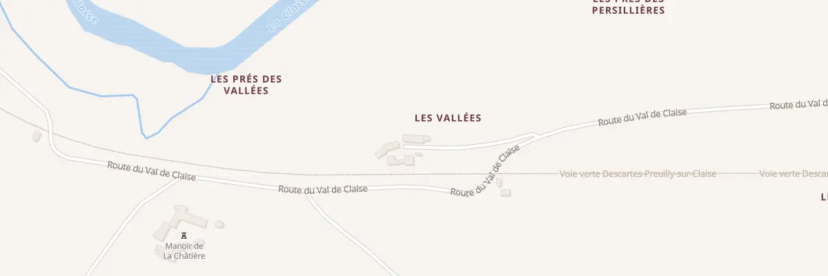Plan du 624 Les Vallees à Abilly