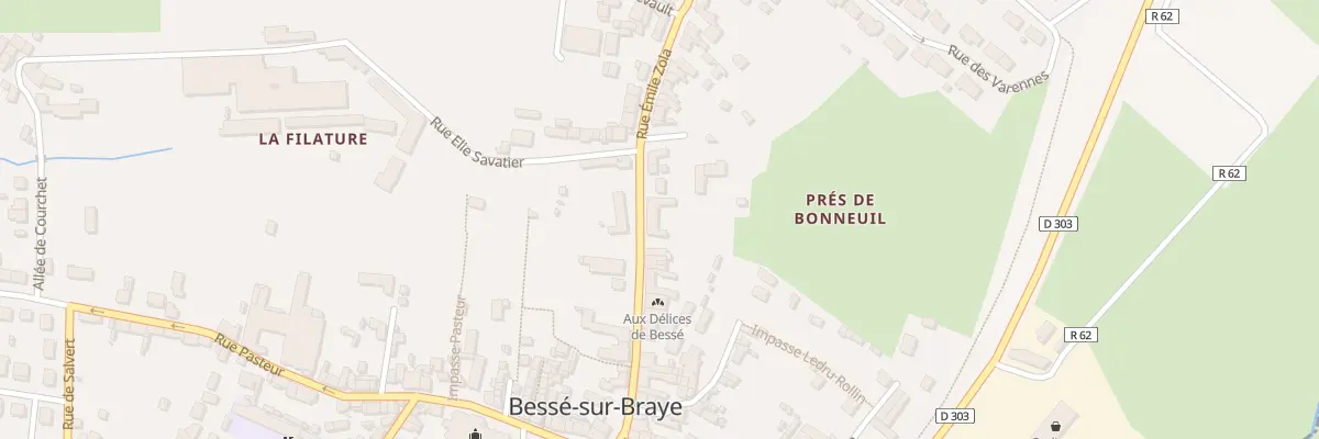 Plan du 32 Rue Emile Zola à Bessé-sur-Braye