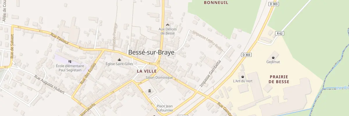 Plan du 4 Imp Ledru Rollin à Bessé-sur-Braye