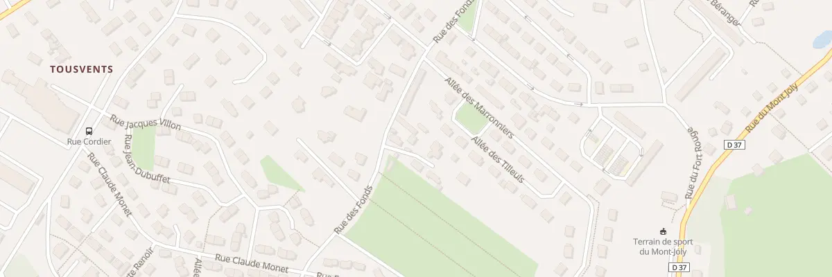 Plan du 23 Rue des Fonds à Yvetot