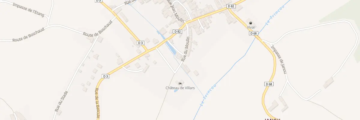 Plan du 63 Le Bourg à Villars