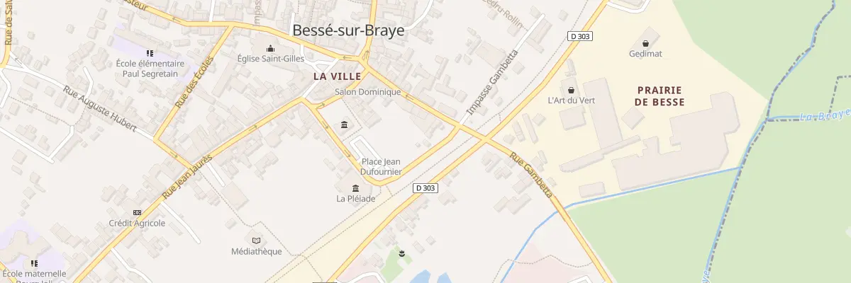 Plan du 5 Pl Jean Dufournier à Bessé-sur-Braye