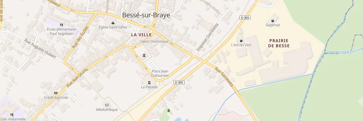 Plan du 22 Rue du Docteur Ferrien à Bessé-sur-Braye