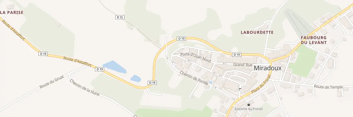 Plan du 17 Rue Porte d’Uzan Sud à Miradoux