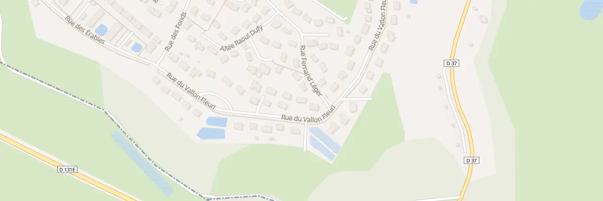 Plan du 25 Rue du Vallon Fleuri à Yvetot