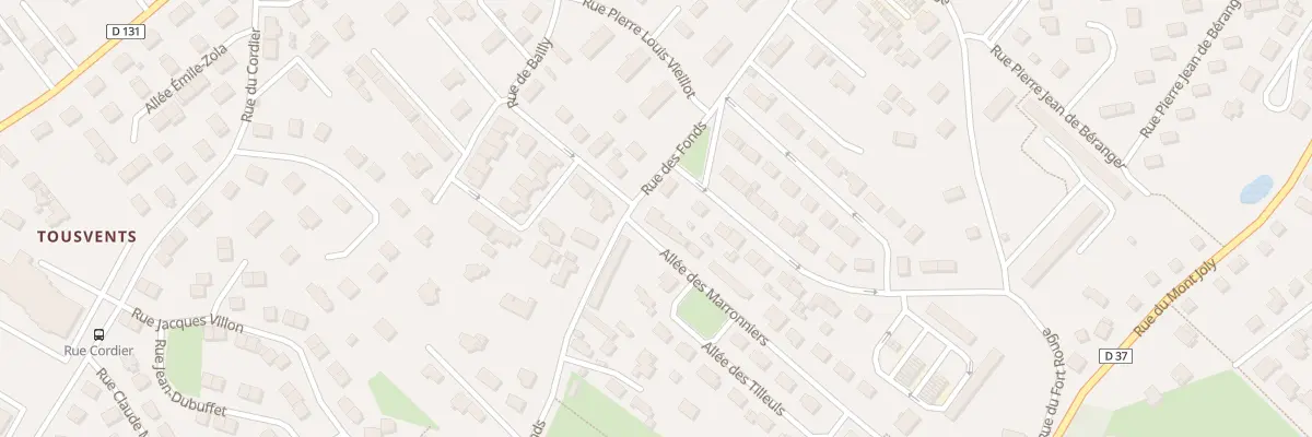 Plan du 13 Rue des Fonds à Yvetot