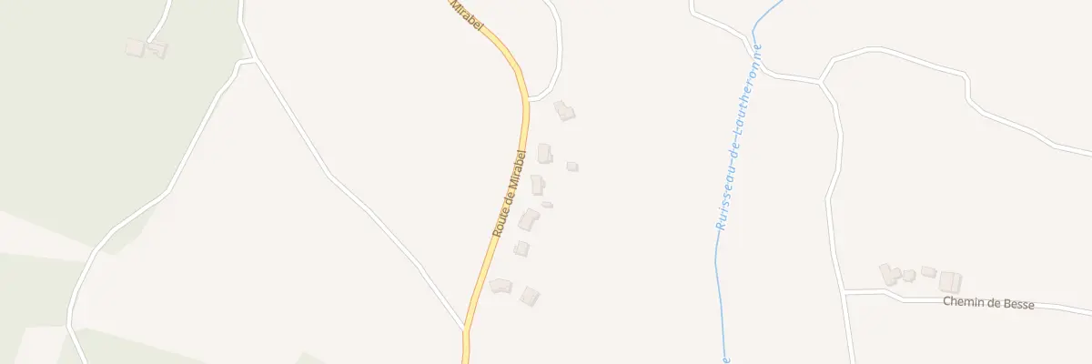Plan du 863 Rte de Mirabel à Sauvagnas