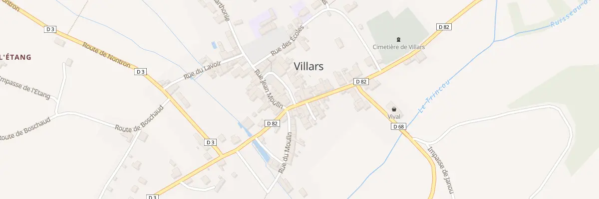 Plan du 35 Le Bourg à Villars