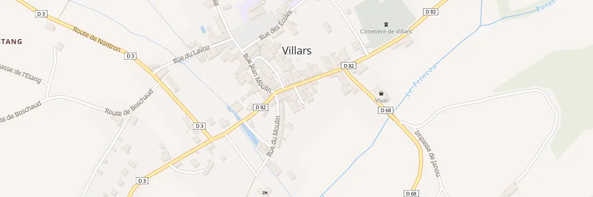 Plan du 32 Le Bourg à Villars