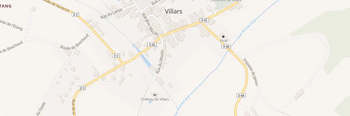 Plan du 50001 Le Bourg à Villars