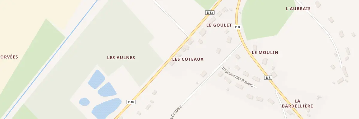 Plan du 8 Les Côteaux à Bonneveau