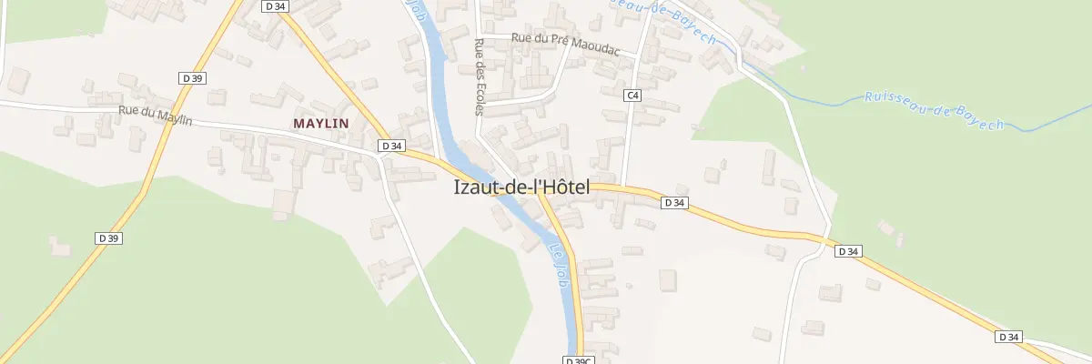 Plan du 10 Grand’Rue à Izaut-de-l’Hôtel